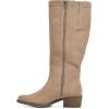 imageWHITE MOUNTAIN Womens Shoes Altitude StackHeeled Tall BootBeachwoodSuede