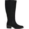 imageWHITE MOUNTAIN Womens Shoes Altitude StackHeeled Tall BootBlackSuede