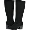 imageWHITE MOUNTAIN Womens Tater Block Heeled Tall Shaft BootBlackSuede