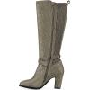 imageWHITE MOUNTAIN Womens Teals Block Heeled Dress Tailored Tall Shaft BootAntgoldFab