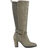 imageWHITE MOUNTAIN Womens Teals Block Heeled Dress Tailored Tall Shaft BootAntgoldFab