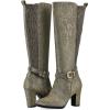 imageWHITE MOUNTAIN Womens Teals Block Heeled Dress Tailored Tall Shaft BootAntgoldFab