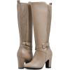 imageWHITE MOUNTAIN Womens Teals Block Heeled Dress Tailored Tall Shaft BootBeachwoodSmooth