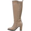 imageWHITE MOUNTAIN Womens Teals Block Heeled Dress Tailored Tall Shaft BootBeachwoodSmooth
