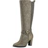imageWHITE MOUNTAIN Womens Teals Block Heeled Dress Tailored Tall Shaft BootAntgoldFab