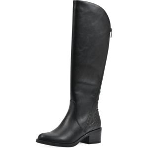 imageWHITE MOUNTAIN Womens Cushaw Block Heeled Tall Shaft Riding BootBlackSmooth