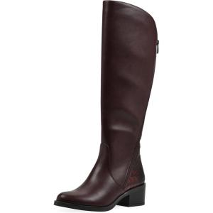 imageWHITE MOUNTAIN Womens Cushaw Block Heeled Tall Shaft Riding BootCordovanSmooth