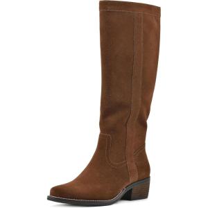 imageWHITE MOUNTAIN Womens Shoes Altitude StackHeeled Tall BootHazelSuede