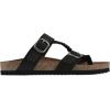 imageWHITE MOUNTAIN Womens Hammy Braided Signature ComfortMolded Footbed SandalBlackNubuck