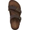 imageWHITE MOUNTAIN Womens Hammy Braided Signature ComfortMolded Footbed SandalBrownLeather