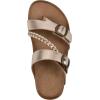 imageWHITE MOUNTAIN Womens Hammy Braided Signature ComfortMolded Footbed SandalRosegoldLeather
