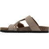 imageWHITE MOUNTAIN Womens Hammy Braided Signature ComfortMolded Footbed SandalSandal WoodSuede