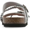 imageWHITE MOUNTAIN Womens Hammy Braided Signature ComfortMolded Footbed SandalWhiteLeather