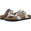 imageWHITE MOUNTAIN Womens Hammy Braided Signature ComfortMolded Footbed SandalWhiteLeather