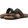 imageWHITE MOUNTAIN Womens Hardball DoubleBuckle Signature ComfortMolded Footbed SandalBrownLeather