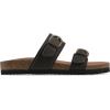 imageWHITE MOUNTAIN Womens Hardball DoubleBuckle Signature ComfortMolded Footbed SandalBrownLeather