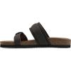 imageWHITE MOUNTAIN Womens Hardball DoubleBuckle Signature ComfortMolded Footbed SandalBrownLeather