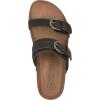 imageWHITE MOUNTAIN Womens Hardball DoubleBuckle Signature ComfortMolded Footbed SandalBrownLeather