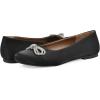imageWHITE MOUNTAIN Womens Sashimi Rhinestone Double Bow Ballet FlatBlackShimmerFab