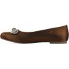 imageWHITE MOUNTAIN Womens Sashimi Rhinestone Double Bow Ballet FlatBronzeShimmerFab