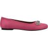imageWHITE MOUNTAIN Womens Sashimi Rhinestone Double Bow Ballet FlatSuper PinkFabric