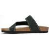 imageWHITE MOUNTAIN Carly Signature ComfortMolded Footbed SandalBlackNubuk