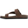 imageWHITE MOUNTAIN Carly Signature ComfortMolded Footbed SandalBrownLeather