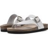 imageWHITE MOUNTAIN Carly Signature ComfortMolded Footbed SandalWhiteLeather