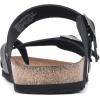 imageWHITE MOUNTAIN Gracie Signature ComfortMolded Footbed SandalBlackLeather