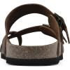 imageWHITE MOUNTAIN Gracie Signature ComfortMolded Footbed SandalBrownLeather