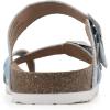 imageWHITE MOUNTAIN Gracie Signature ComfortMolded Footbed SandalLtblueLeather