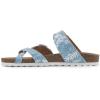 imageWHITE MOUNTAIN Gracie Signature ComfortMolded Footbed SandalLtblueLeather
