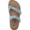 imageWHITE MOUNTAIN Gracie Signature ComfortMolded Footbed SandalLtblueLeather