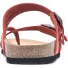 imageWHITE MOUNTAIN Gracie Signature ComfortMolded Footbed SandalRedLeather