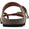 imageWHITE MOUNTAIN Gracie Signature ComfortMolded Footbed SandalSandal WoodSuede