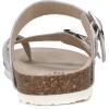 imageWHITE MOUNTAIN Gracie Signature ComfortMolded Footbed SandalSilver