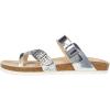 imageWHITE MOUNTAIN Gracie Signature ComfortMolded Footbed SandalSilver Glitter