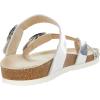 imageWHITE MOUNTAIN Gracie Signature ComfortMolded Footbed SandalSilver Glitter
