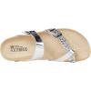 imageWHITE MOUNTAIN Gracie Signature ComfortMolded Footbed SandalSilver Glitter