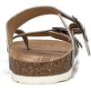 imageWHITE MOUNTAIN Gracie Signature ComfortMolded Footbed SandalTan