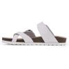 imageWHITE MOUNTAIN Gracie Signature ComfortMolded Footbed SandalWhiteLea WWhite Outsole