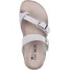 imageWHITE MOUNTAIN Gracie Signature ComfortMolded Footbed SandalWhiteLea WWhite Outsole