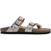 imageWHITE MOUNTAIN Gracie Signature ComfortMolded Footbed SandalWhiteMulti FloralLeather