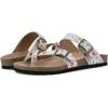 imageWHITE MOUNTAIN Gracie Signature ComfortMolded Footbed SandalWhiteMulti FloralLeather