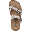 imageWHITE MOUNTAIN Gracie Signature ComfortMolded Footbed SandalWhiteMulti FloralLeather