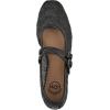 imageWHITE MOUNTAIN Womens Bocage DoubleStrap FlatBlackSmooth