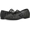 imageWHITE MOUNTAIN Womens Bocage DoubleStrap FlatBlackSmooth