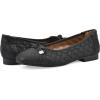 imageWHITE MOUNTAIN Womens Bocah Diamond Quilted Cap Toe Ballet FlatBlackGlitterFab