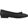 imageWHITE MOUNTAIN Womens Bocah Diamond Quilted Cap Toe Ballet FlatBlackGlitterFab
