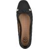 imageWHITE MOUNTAIN Womens Bocah Diamond Quilted Cap Toe Ballet FlatBlackGlitterFab